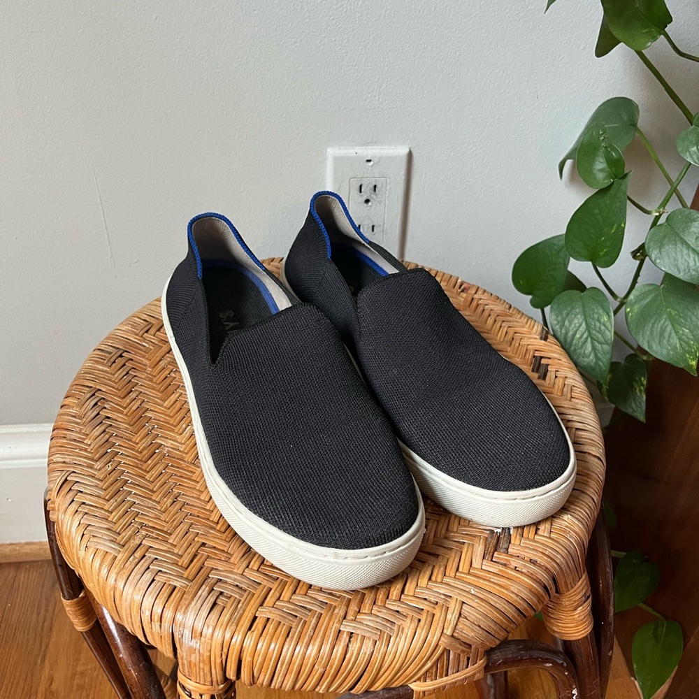 Black Rothys Original Slip On Sneakers